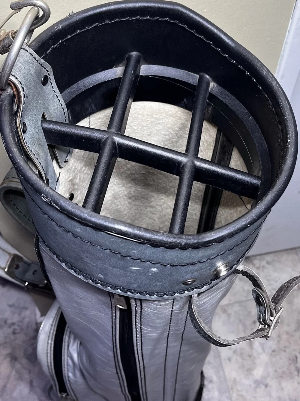 Vintage Burton Golf Bag Made In USA Jasper Alabama Gray